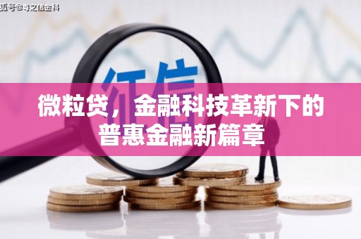 吉木乃微粒贷，金融科技革新下的普惠金融新篇章