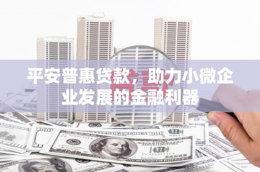 吉木乃平安普惠贷款，助力小微企业发展的金融利器